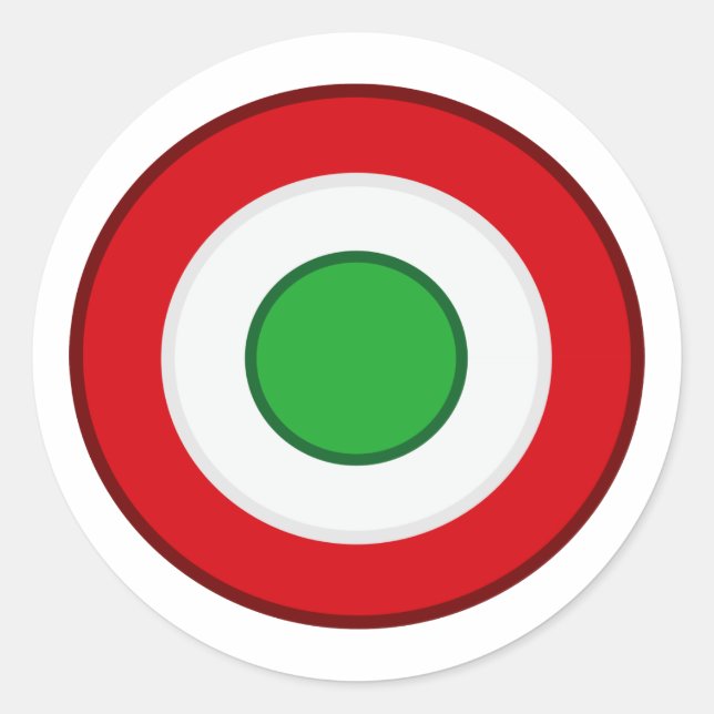 Coccarda Coppa Italien Runder Aufkleber (Vorderseite)