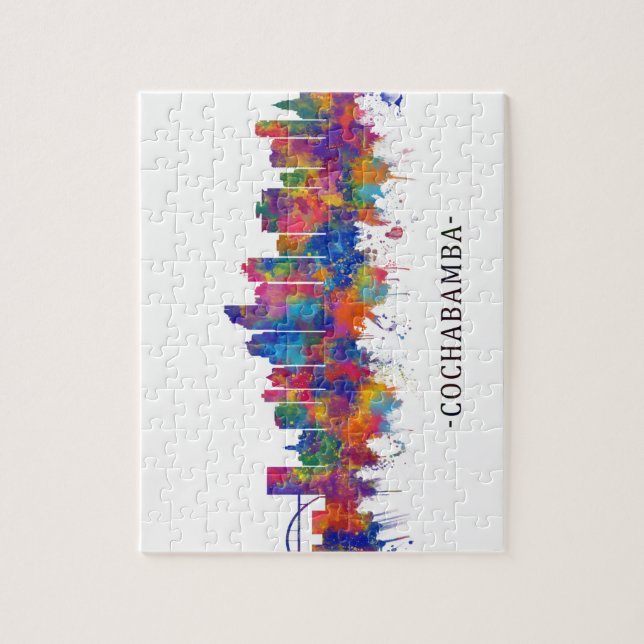 Cochabamba Bolivia Skyline Puzzle (Vertikal)