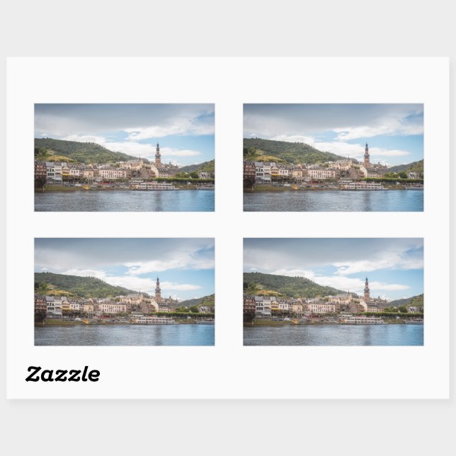 Cochem an der Mosel Rechteckiger Aufkleber (Blatt)