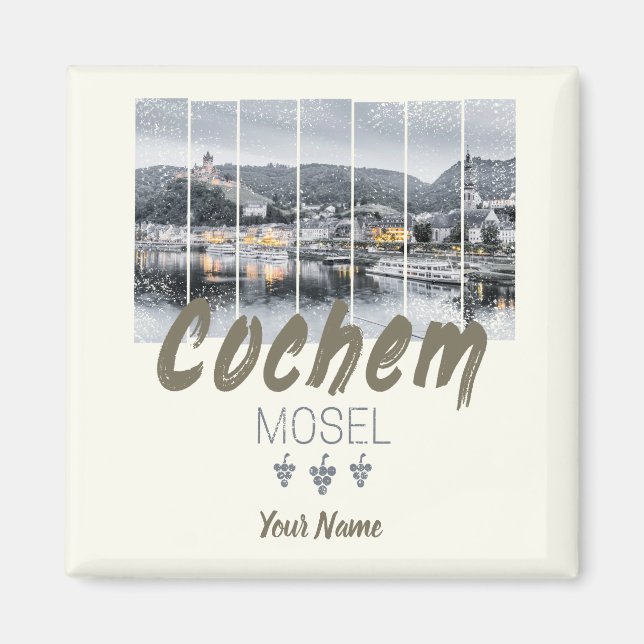 Cochem auf der Mosel Deutschland Vintag Souvenir Magnet (Vorne)