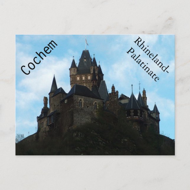 Cochem Castle in Deutschland Postkarte (Vorderseite)