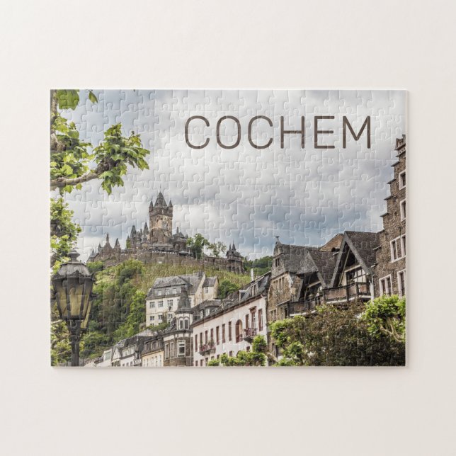 Cochem Moselle Panorama Deutschland Souvenir Puzzle (Horizontal)
