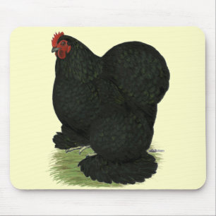 Cochin: Black Hen Mousepad
