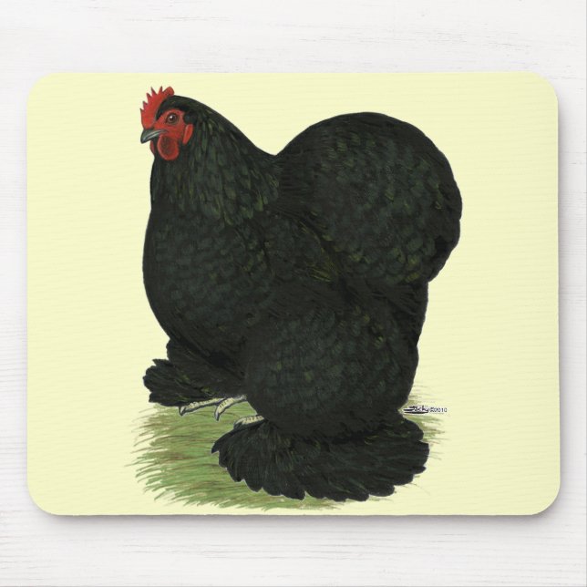 Cochin: Black Hen Mousepad (Vorne)