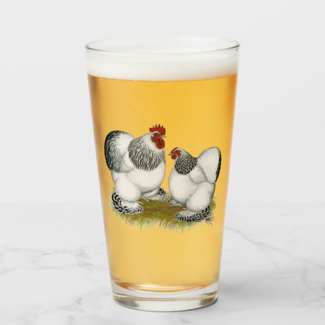 Cochin Columbian Bantams Glas (Vorne (Gefüllt))