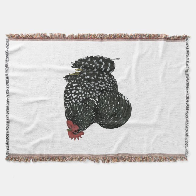 Cochin: Mottled Rooster Decke (Vorderseite)