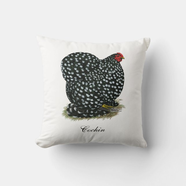 Cochin Mottling Hen Kissen (Vorderseite)