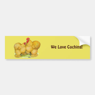 Cochins Buff Pair Autoaufkleber