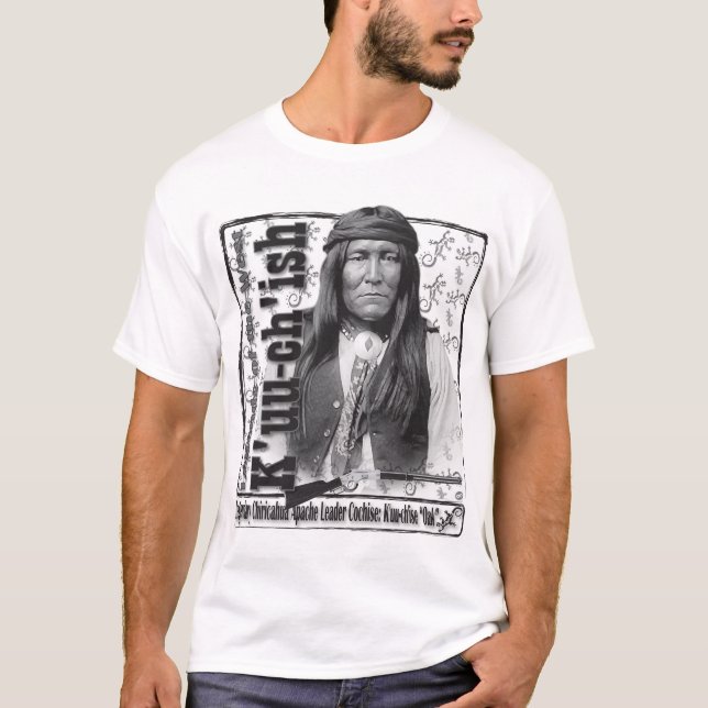 Cochise Chiricahua Apache indischer Namensentwurf T-Shirt (Vorderseite)