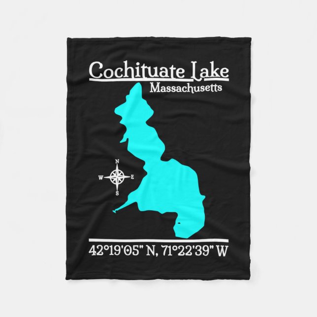 Cochituate See - Massachusetts Leistung  Fleecedecke (Vorderseite)