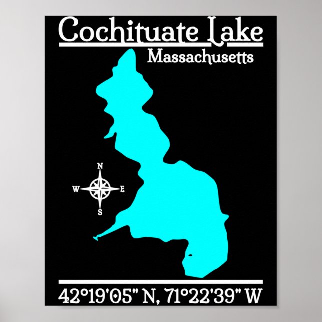 Cochituate-See - Massachusetts Leistung  Poster (Vorne)