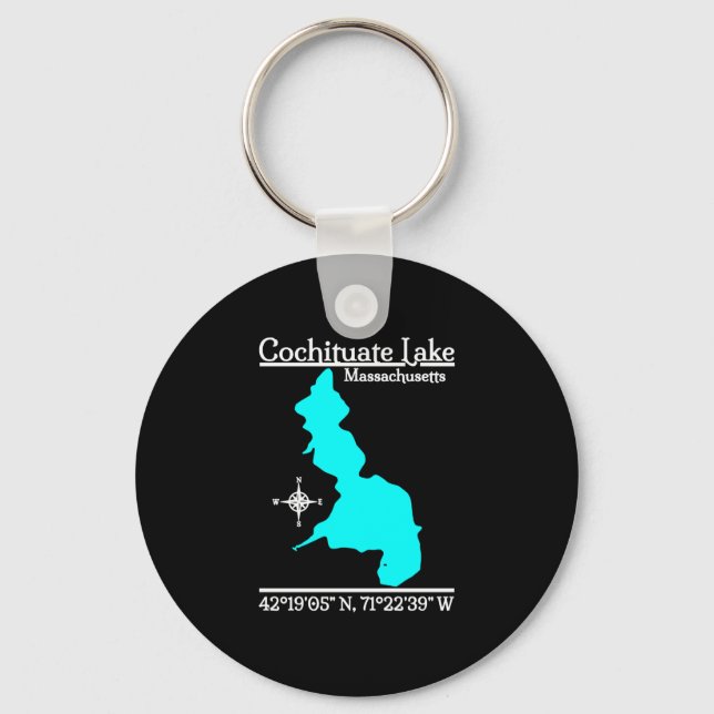 Cochituate-See - Massachusetts-Leistung  Schlüsselanhänger (Vorderseite)