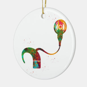 Cochlea-Implantat Keramik Ornament