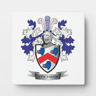 Cochran-Familienwappen-Wappen Fotoplatte