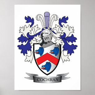 Cochran-Familienwappen-Wappen Poster