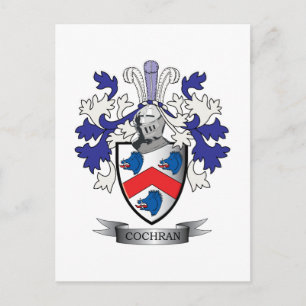 Cochran-Familienwappen-Wappen Postkarte