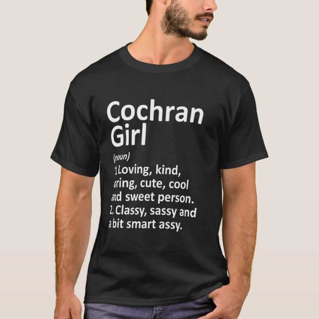 COCHRAN GIRL GA GEORGIA Funny City Zuhause Roots G T-Shirt (Vorderseite)