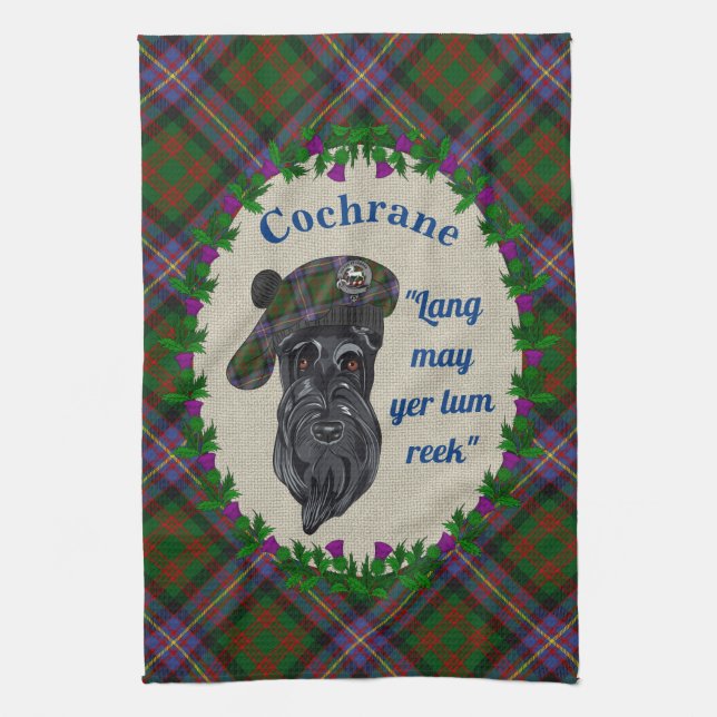 Cochrane Scottie Dog Küchentücher (Vertikal)