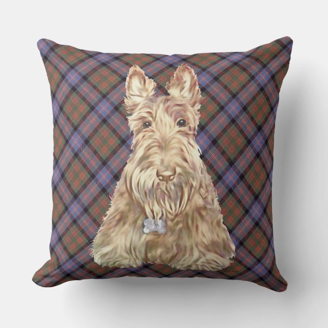 Cochrane Tartan Scottie Kissen (Vorderseite)