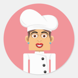 Cocinera Runder Aufkleber