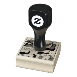 Cock-A-Doodle-Doo! Gummistempel
