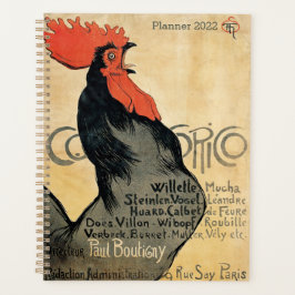 Cock-a-Doodle Doo, Rooster, Huhn, Poster Art Planer