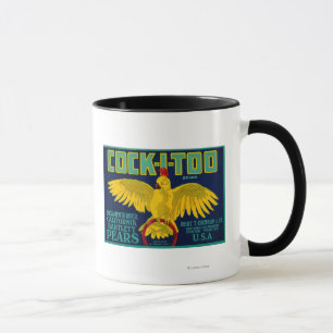 Cock-I-to-Pear-Crate-Etikett Tasse