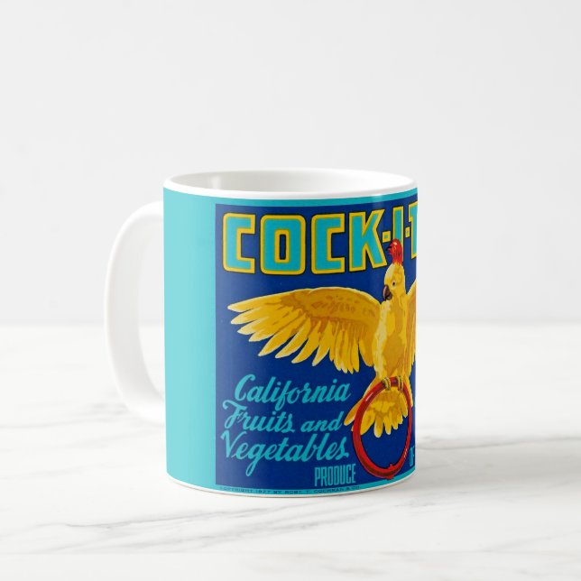 Cock-I-To-Tasse Kaffeetasse (Vorderseite Links)