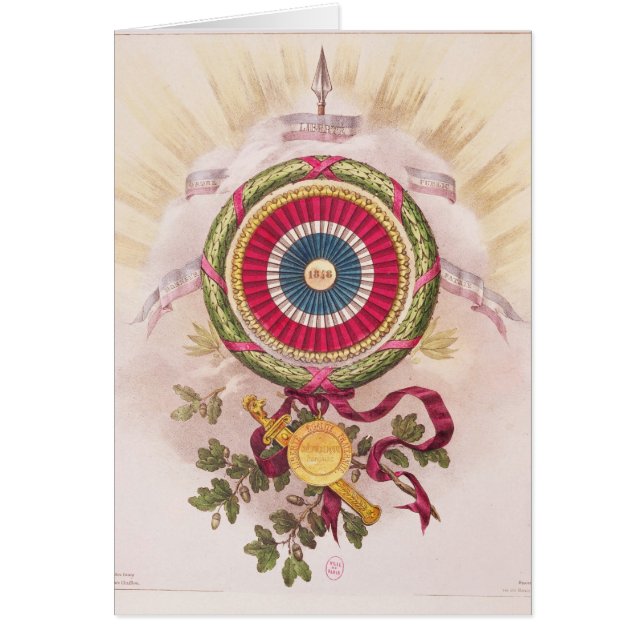 Cockade, Emblem von 1848 (Vorne)