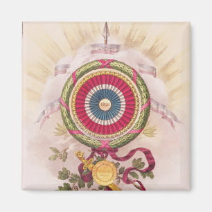 Cockade, Emblem von 1848 Magnet