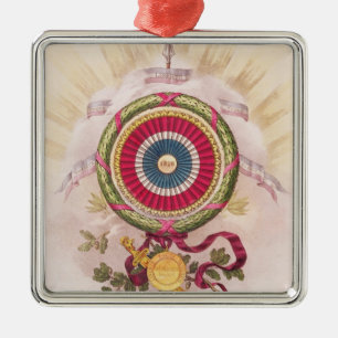 Cockade, Emblem von 1848 Ornament Aus Metall