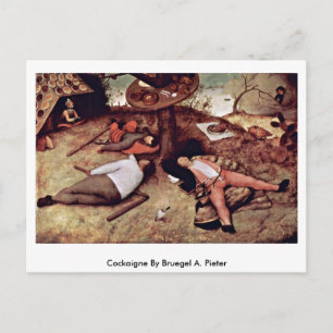 Cockaigne von Bruegel A. Pieter Postkarte