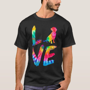 Cockalier Gefärbte Krawatte Liebe Dog Mama Vater T-Shirt