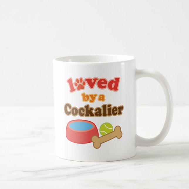 Cockalier Hundezucht-Geschenk Kaffeetasse (Rechts)