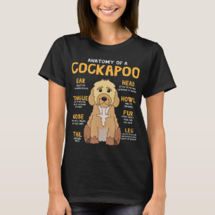 Cockapoo Anatomie Funny Hund Mama Vater Niedliches T-Shirt