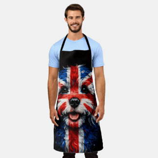 Cockapoo Apron Union Jack British Dog Gift Schürze