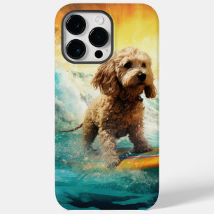 Cockapoo Beach Surfgrafik Case-Mate iPhone 14 Pro Max Hülle