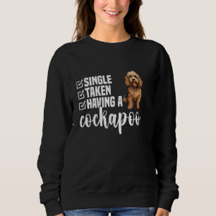 Cockapoo-Besitzer, Welpenliebhaber, der einen enth Sweatshirt