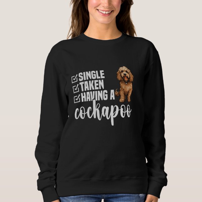 Cockapoo-Besitzer, Welpenliebhaber, der einen enth Sweatshirt (Vorderseite)
