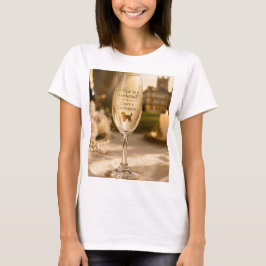 Cockapoo Champagnerglas | Lustiges Geschenk für Hu T-Shirt