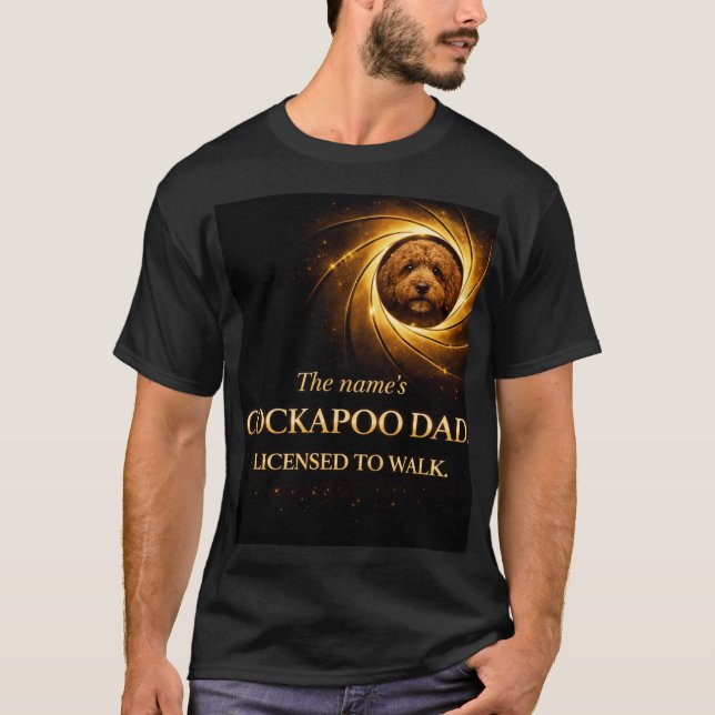 Cockapoo Dad Shirt | Funny Dog Walking Gift (Vorderseite)