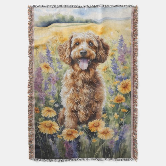 Cockapoo Decke (Vorderseite Vertikal)