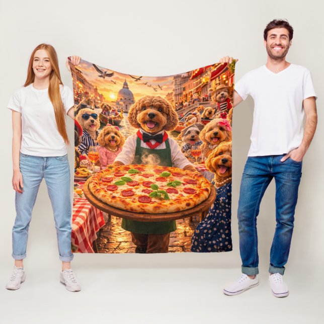 Cockapoo-Decke | Süßes Geschenk für Hunde-Liebhabe Fleecedecke (Beispiel)