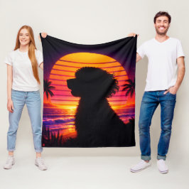 Cockapoo-Decken - Retro Cockapoo-Hundefan-Geschenk Fleecedecke