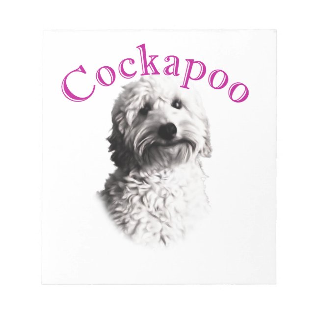 Cockapoo Dog Notizblock (Vorderseite)