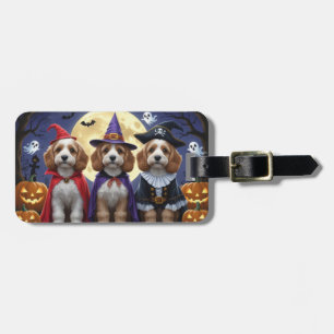 Cockapoo Dog Pumpkin Halloween Funny Gepäckanhänger