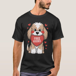 Cockapoo Dog Valentinstag Freie Kisses T-Shirt