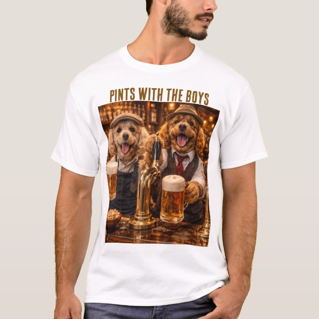 Cockapoo Geschenk Shirt - Lustiges Hunde Bier T-Sh (Vorderseite)