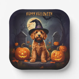 Cockapoo Halloween Pappteller