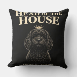 Cockapoo Head Of The House Gift | Funny Dog Owner  Kissen